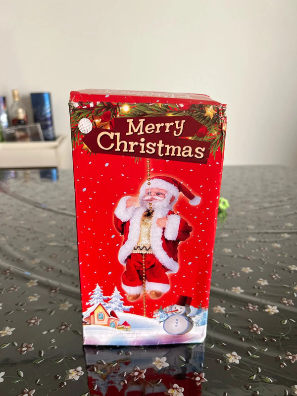 Świąteczny Mikołaj na Linie — Dekoracja do Okna i Drzwi